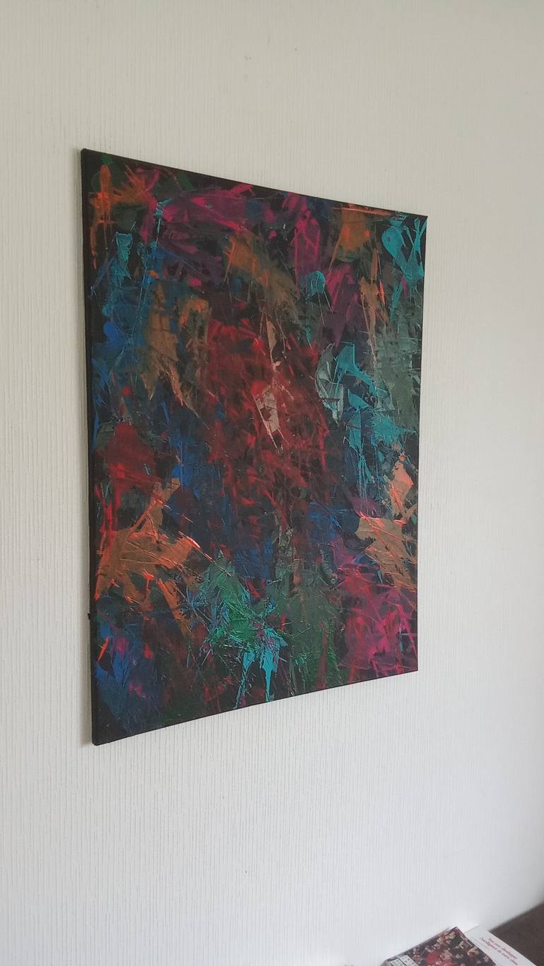 Original Abstract Expressionism Abstract Painting by Malik Hansen