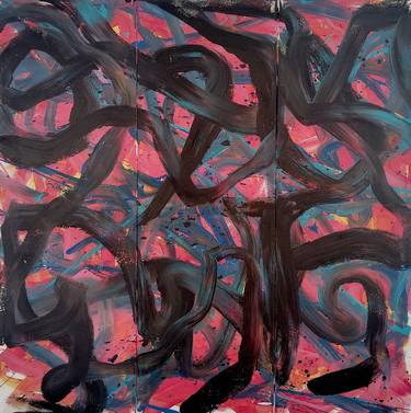 Original Abstract Expressionism Abstract Paintings by Arsène Odin