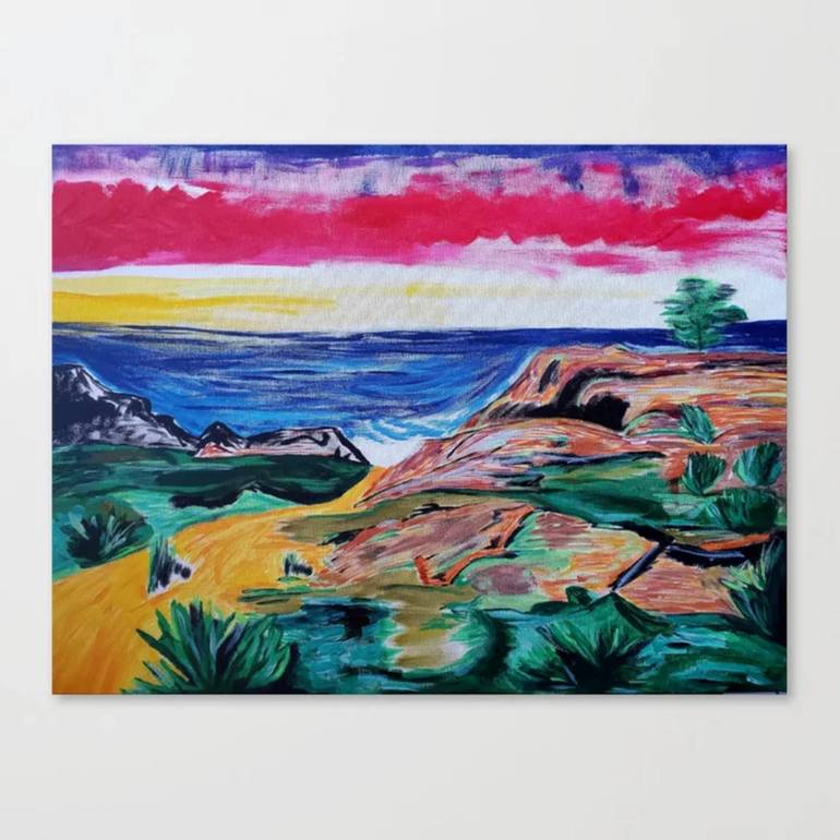 Original Abstract Landscape Painting by Lucas Smith