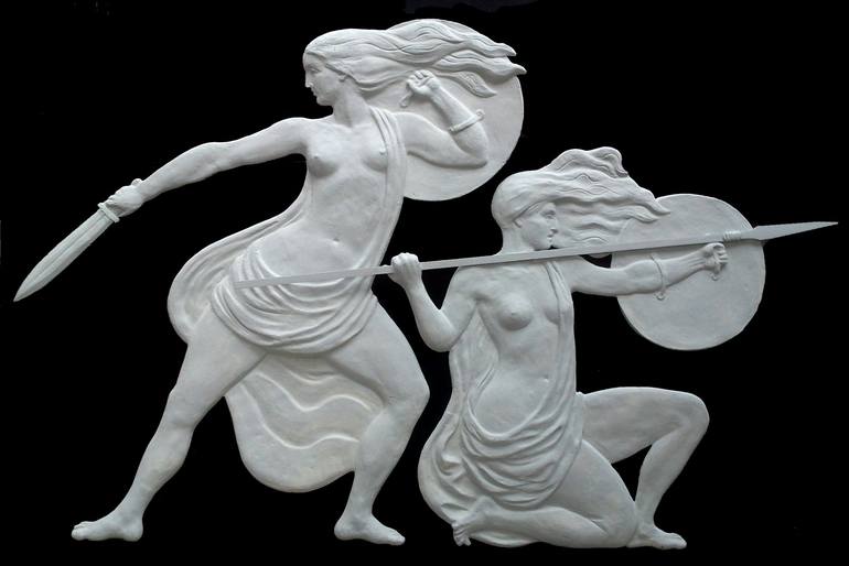 Original Figurative World Culture Sculpture by Val Jelobinski