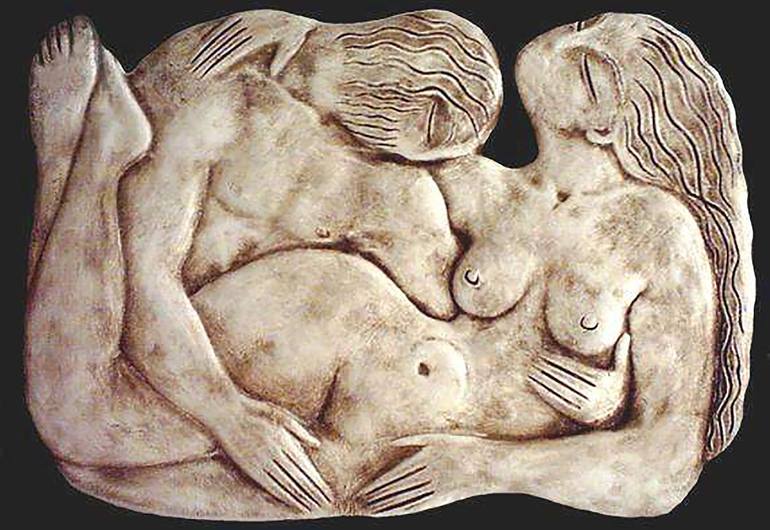 Original Erotic Sculpture by Val Jelobinski