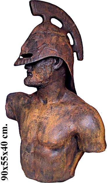 Greek Style Bust of King Leonidas of Sparta 90 cm thumb