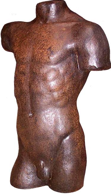 Male Torso sculpture life size Greek Italian Style 90 cm thumb
