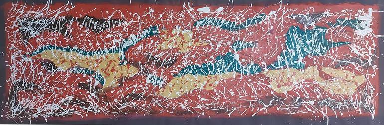 Original Abstract Painting by Val Jelobinski