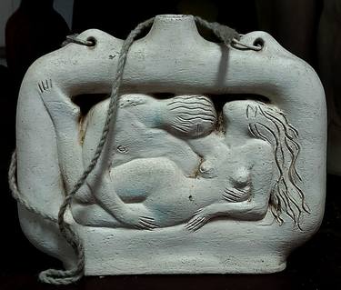 Tenderness. Ceramic vessel. Adam and Eve, Everlasting Love Story thumb