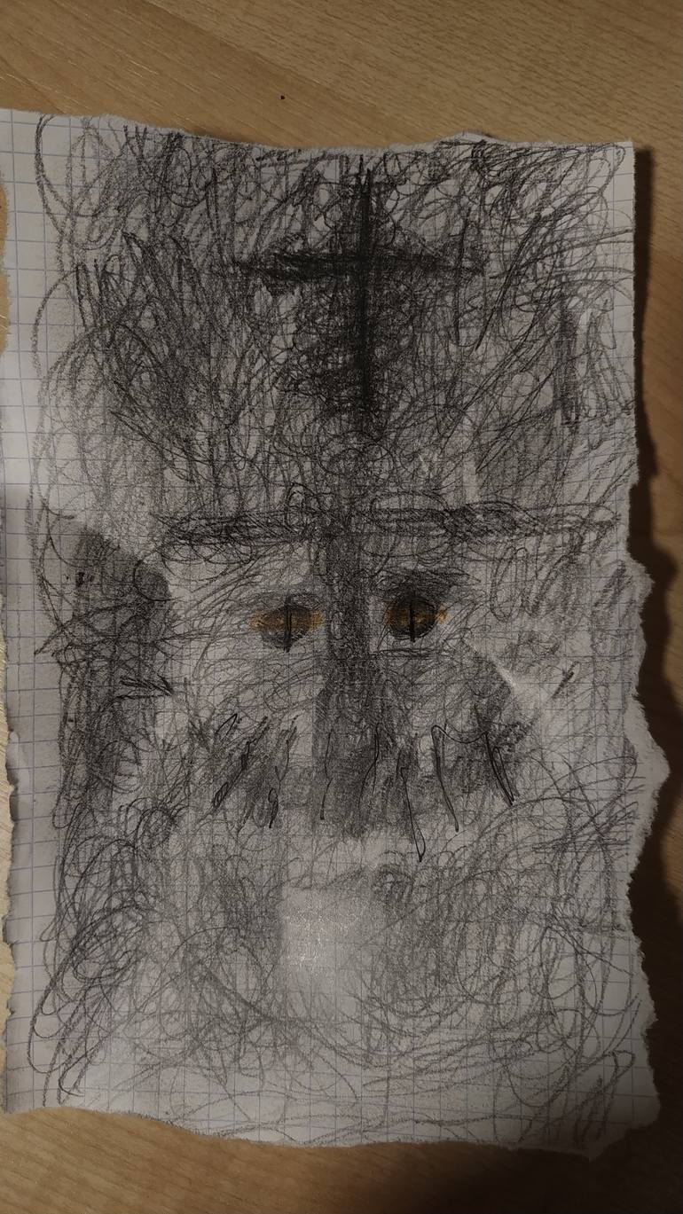 Original Abstract Fantasy Drawing by Daugavpils Ph