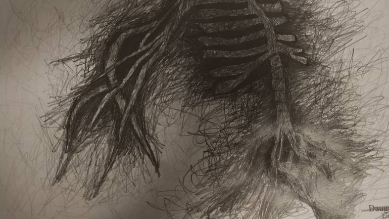 Original Abstract Fantasy Drawing by Daugavpils Ph