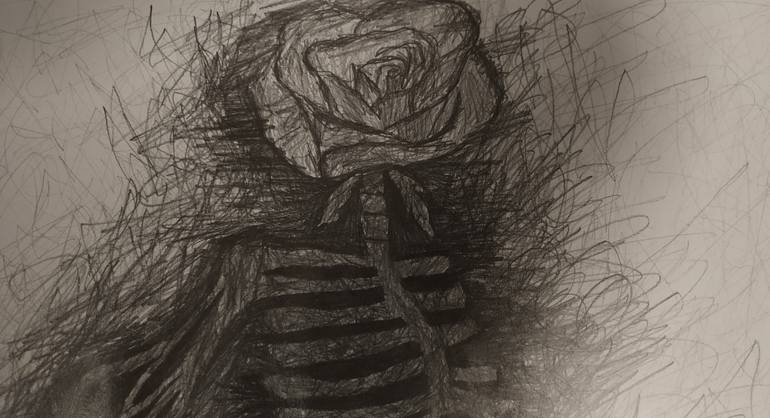 Original Abstract Fantasy Drawing by Daugavpils Ph