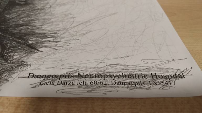 Original Abstract Fantasy Drawing by Daugavpils Ph