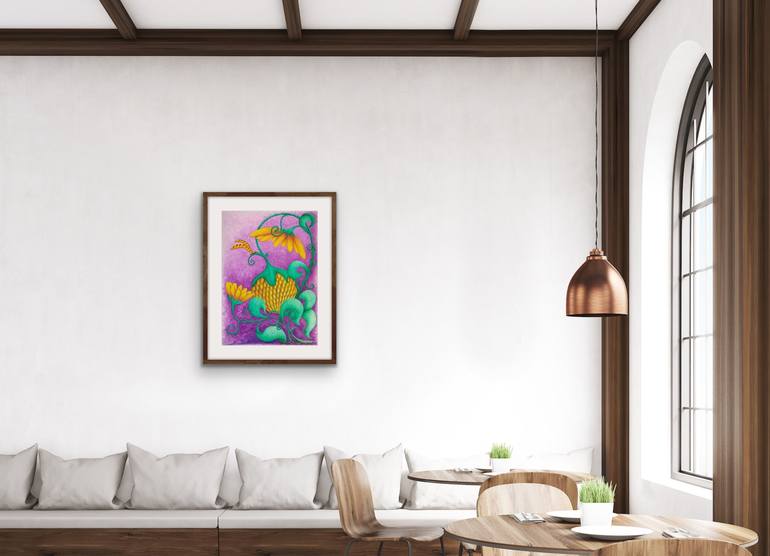 Original Modern Floral Painting by Alena Masyutina