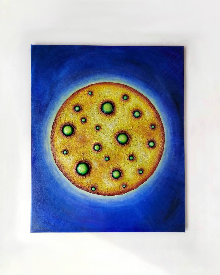 Original Contemporary Outer Space Painting by Alena Masyutina