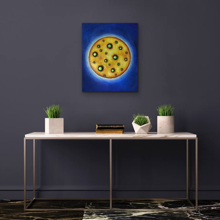 Original Contemporary Outer Space Painting by Alena Masyutina