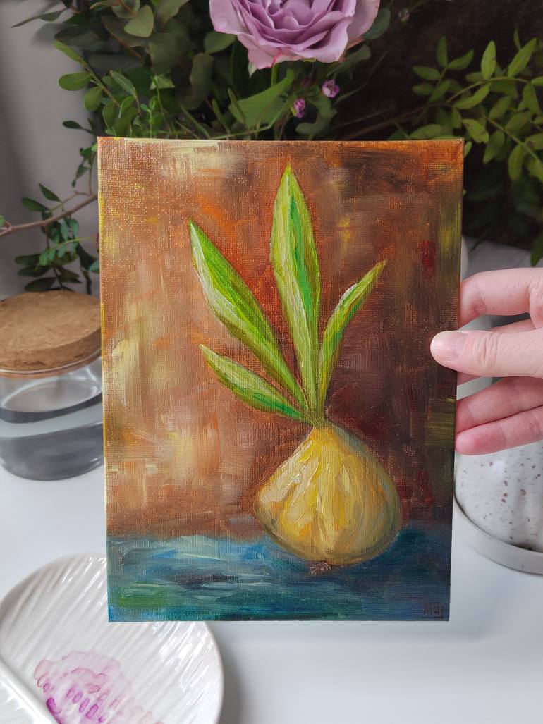 Original Contemporary Floral Painting by Alena Masyutina