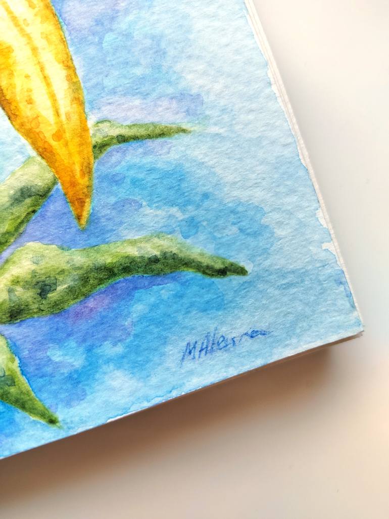 Original Contemporary Floral Painting by Alena Masyutina