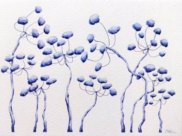 Original Contemporary Floral Painting by Alena Masyutina