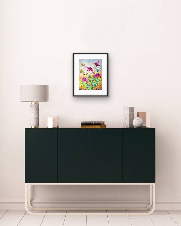 Original Contemporary Floral Painting by Alena Masyutina