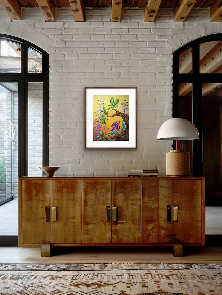 Original Surrealism Floral Painting by Alena Masyutina