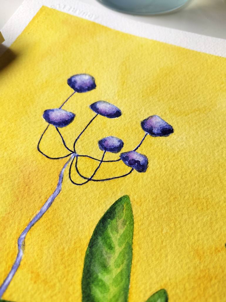 Original Surrealism Floral Painting by Alena Masyutina