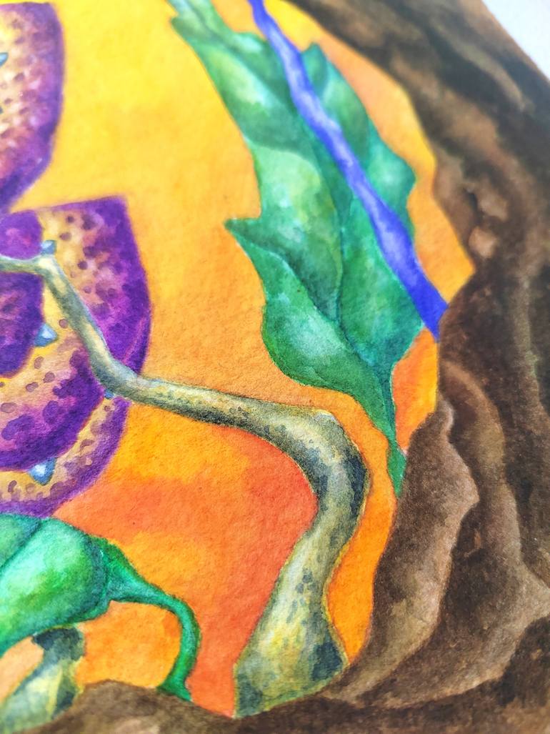 Original Surrealism Floral Painting by Alena Masyutina