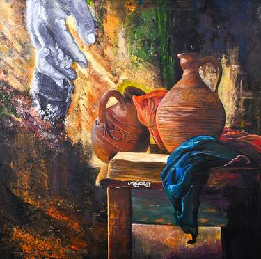 Original Impressionism Still Life Paintings by Mustafa Yassin