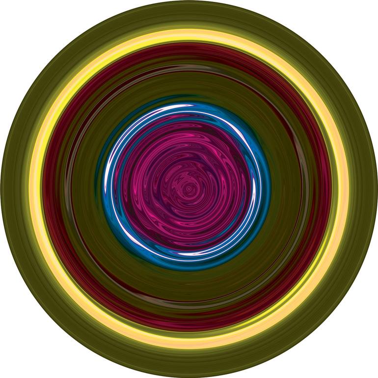 Emotions - Abstract #041 - Circular Artwork Sculpture by Contemporary ...