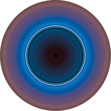 Blue light - Abstract #014 - Circular Artwork thumb