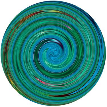 Original Abstract Sculpture by Contemporary Digital Art