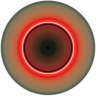 Light red light - Abstract #012 - Circular Artwork thumb