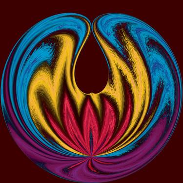 Original Abstract Nature Sculpture by Contemporary Digital Art