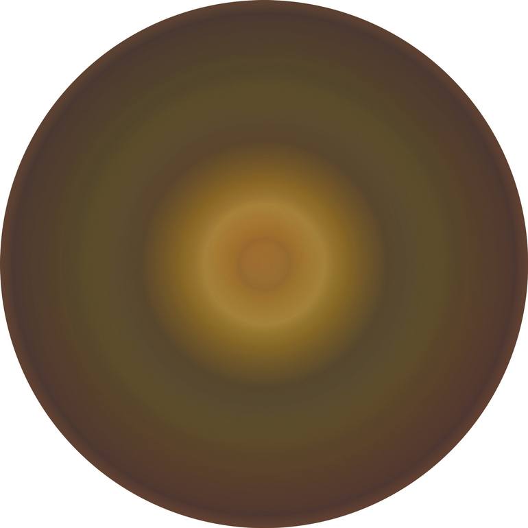 Abstract wall circle #2133 Original Sculpture by contemporary digital art