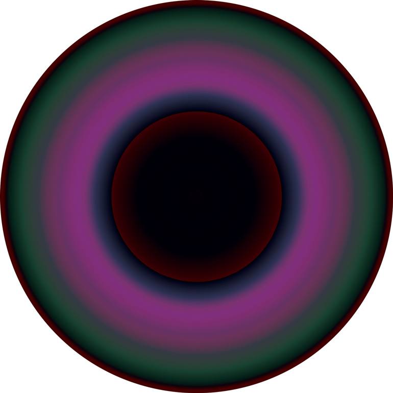 Original Abstract Sculpture by Contemporary Digital Art | Abstract Art on Aluminium | Eclipse #2264