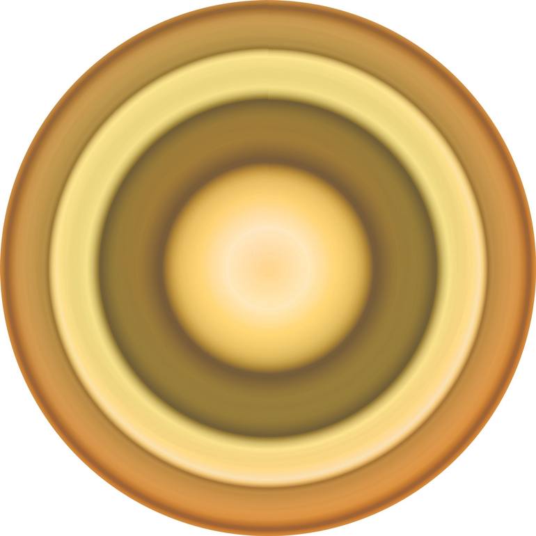 Abstract wall circle #2160 Original Sculpture by contemporary digital art