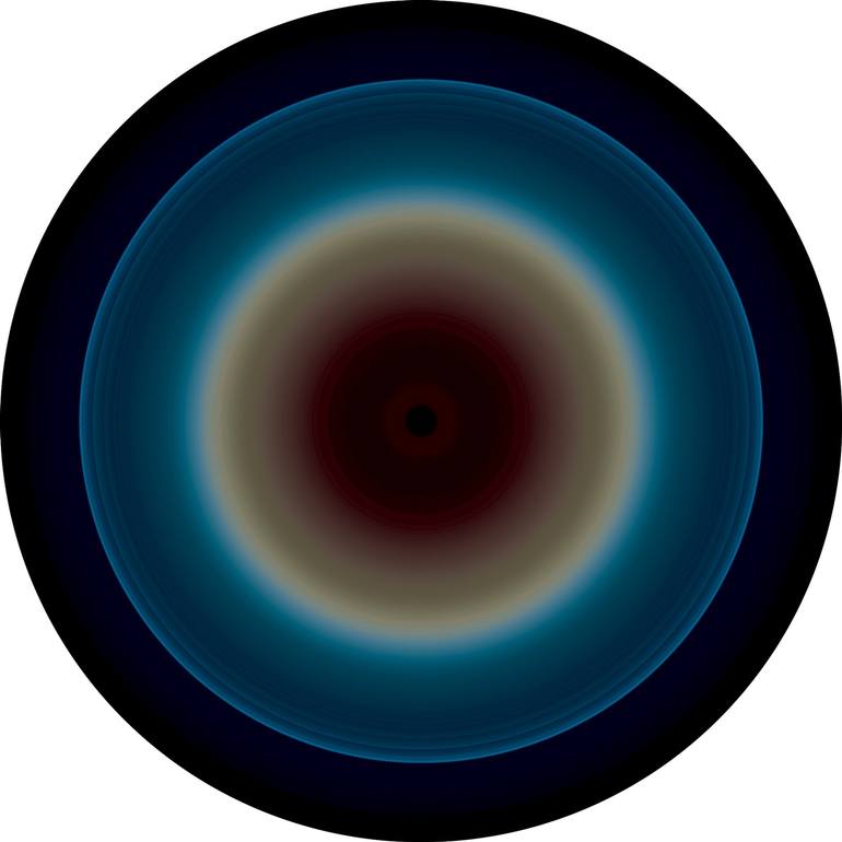 Original Abstract Sculpture by Contemporary Digital Art | Abstract Art on Aluminium | Eclipse #2653