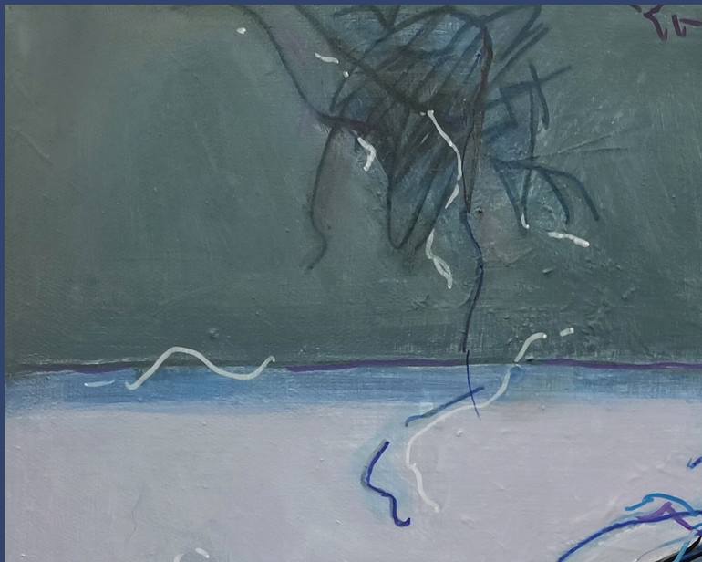 Original Abstract Expressionism Abstract Mixed Media by Huixi Yu