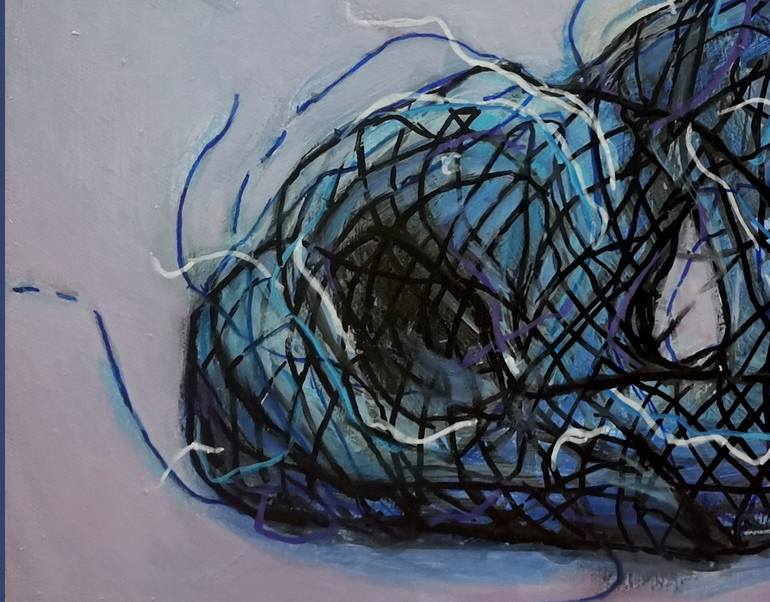 Original Abstract Expressionism Abstract Mixed Media by Huixi Yu