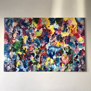 Original Abstract Expressionism Abstract Painting by Giuly Cleo