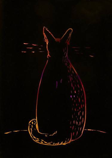 Print of Cats Mixed Media by Leo Tim