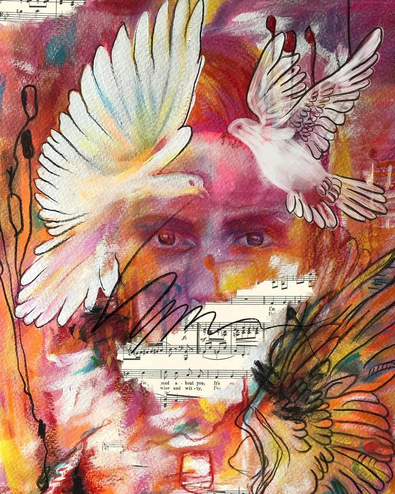 PINK DREAM Mixed Media by Valeria Prieto Saatchi Art