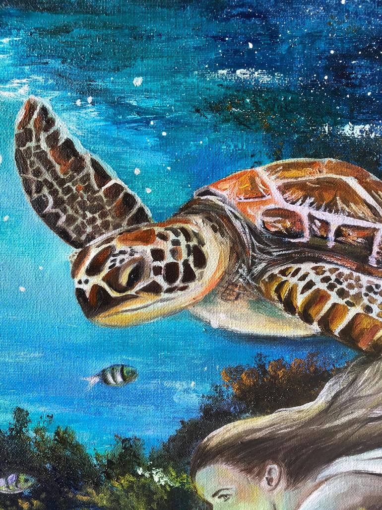 Original Conceptual Animal Painting by Valeria Prieto
