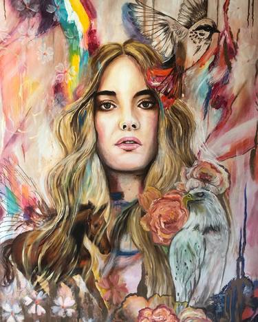 Original Figurative Portrait Paintings by Valeria Prieto