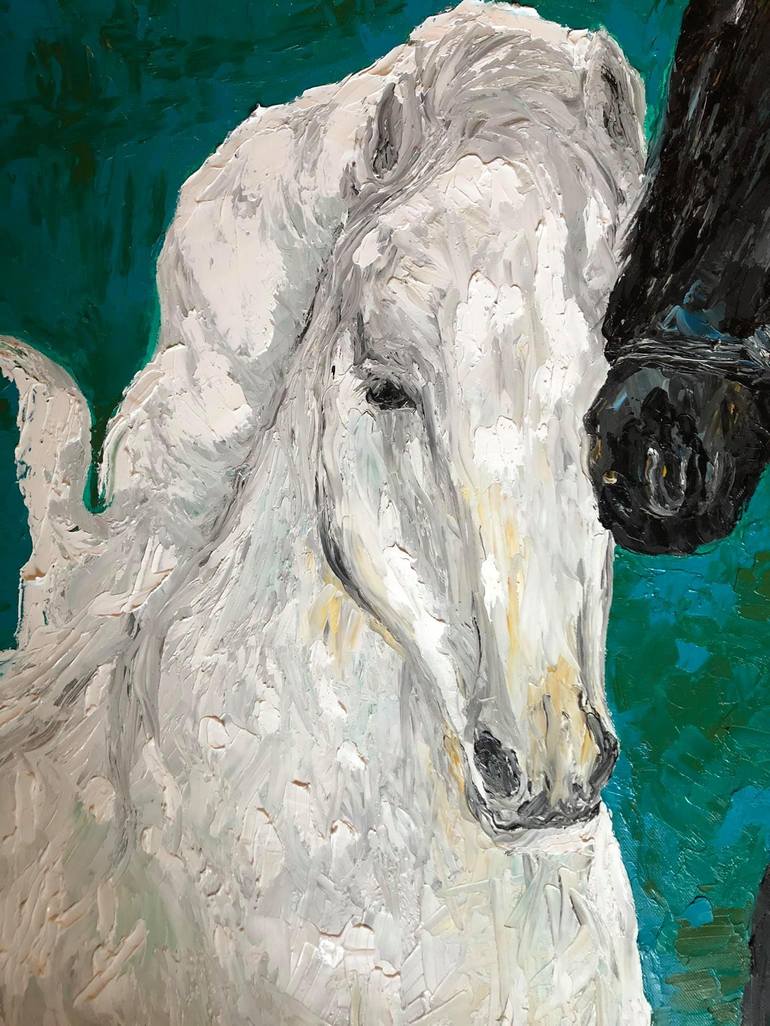 Original Horse Painting by Valeria Prieto