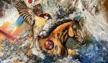 Original Figurative Horse Paintings by Valeria Prieto
