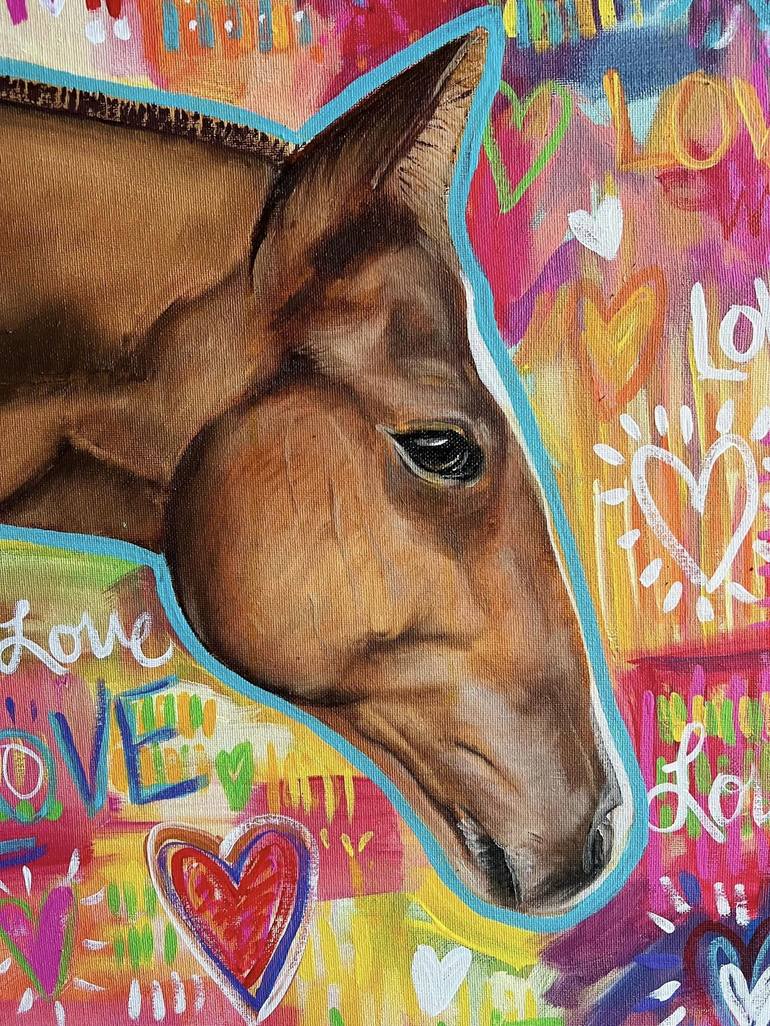 Original Horse Painting by Valeria Prieto