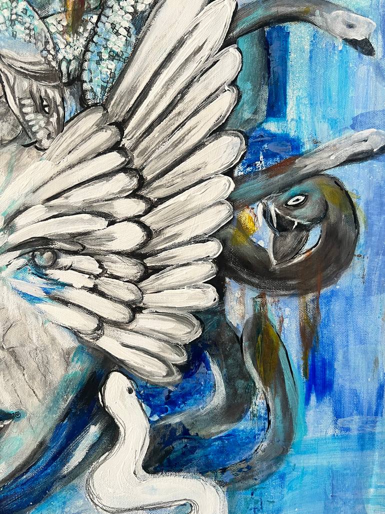 Original Contemporary Classical Mythology Painting by Valeria Prieto