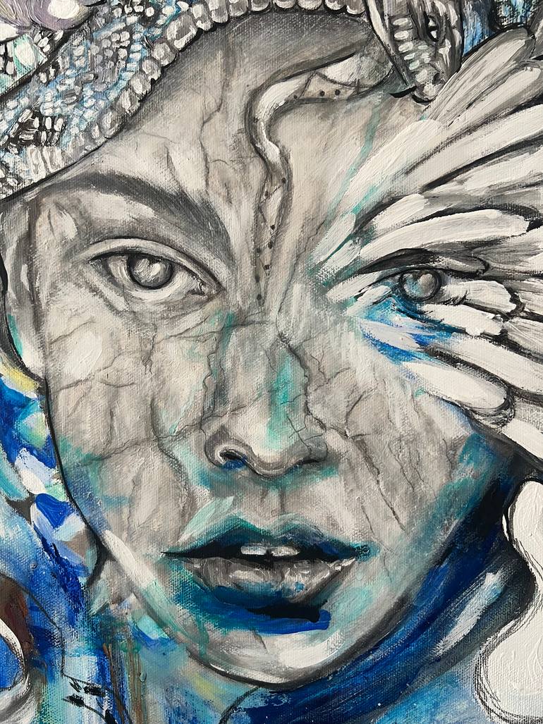 Original Contemporary Classical Mythology Painting by Valeria Prieto