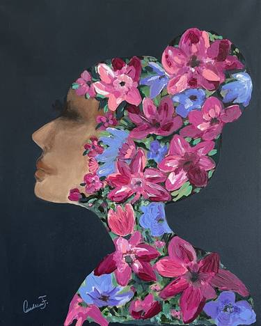Original Floral Paintings by Andita Fab