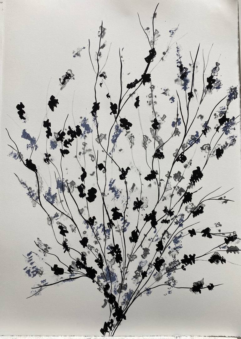 Original Figurative Floral Printmaking by Emma Karila
