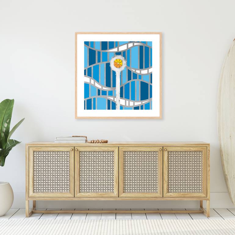 Original Abstract Expressionism Beach Mixed Media by Derek Billings