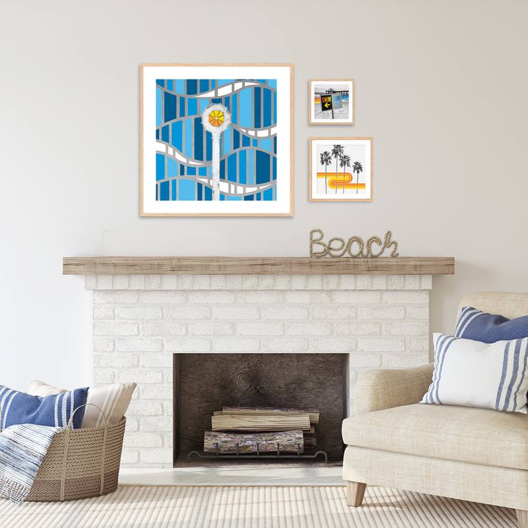 Original Abstract Expressionism Beach Mixed Media by Derek Billings