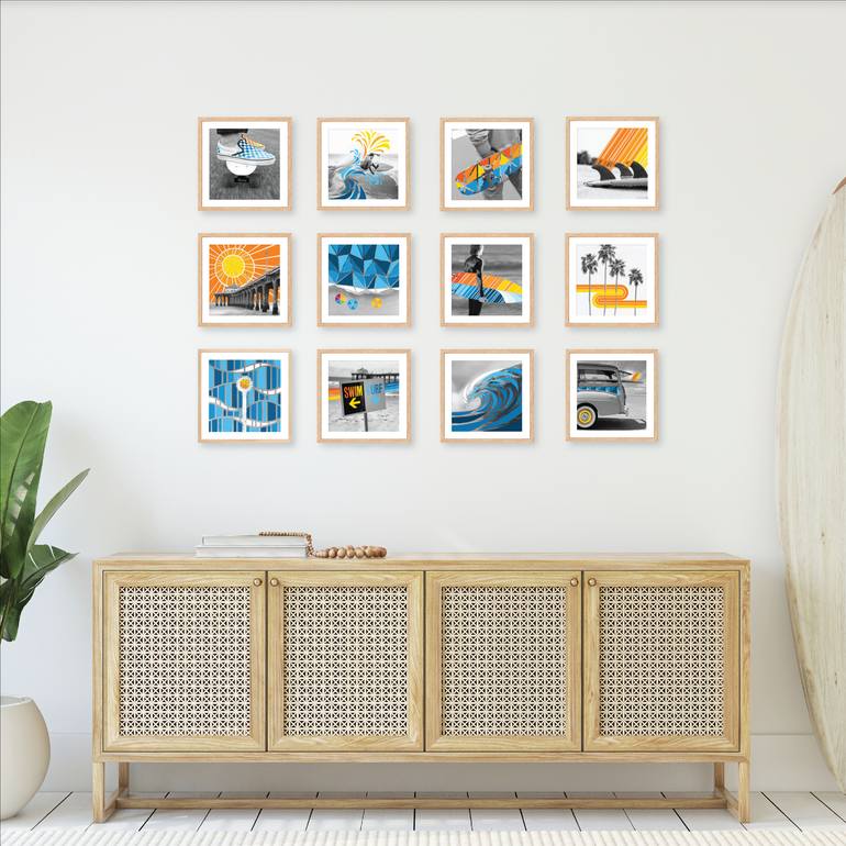 Original Abstract Expressionism Beach Mixed Media by Derek Billings